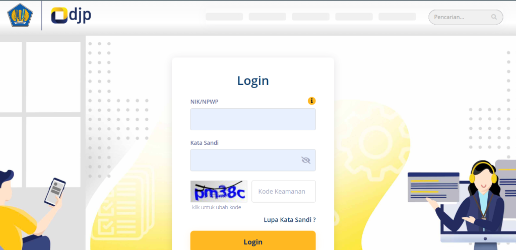 login djp online