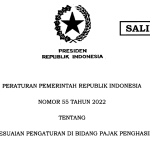 PP 55/2022 , aturan turunan pph