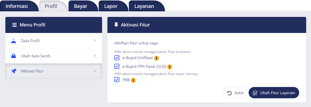 Aktivasi Layanan e-Bupot Unifikas