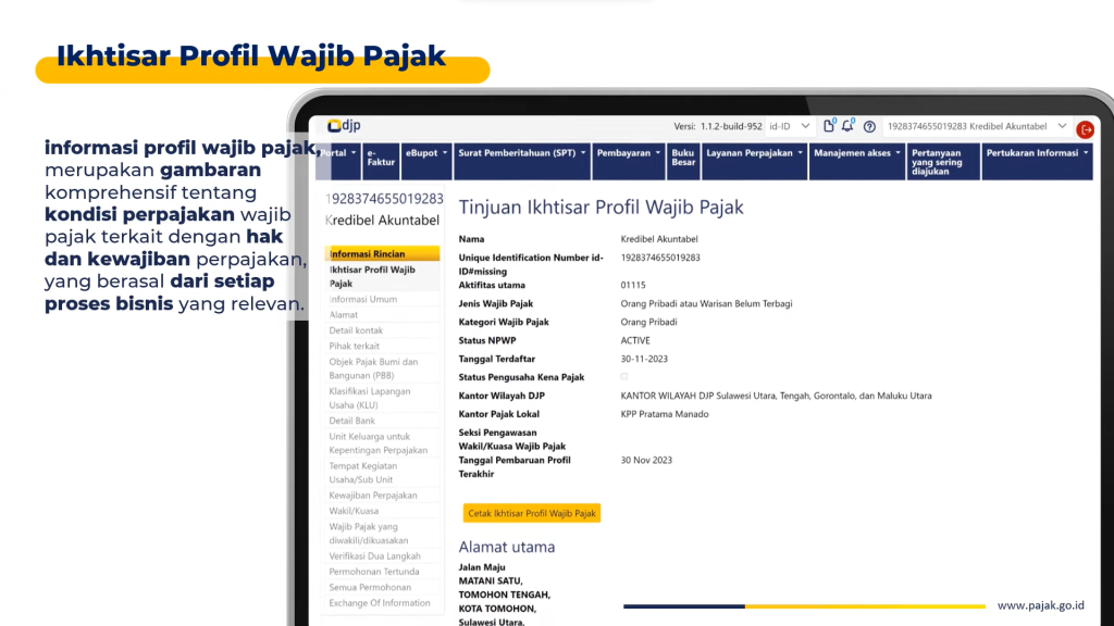 TAM - Profil Wajib Pajak